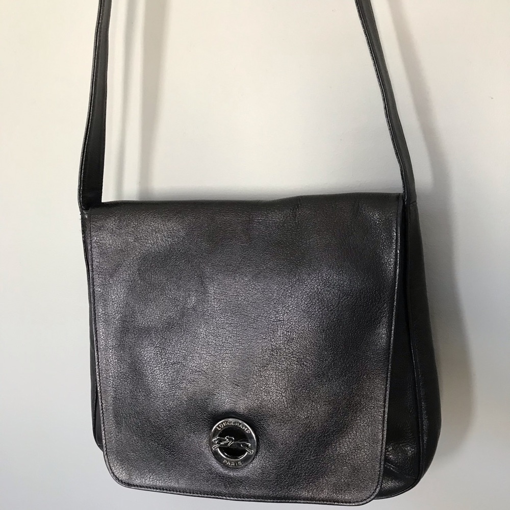 Longchamp Black Leather Bag